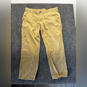 Men’s Tan Weatherproof Outdoor Utility Rugged Khaki Work Pants 40x32